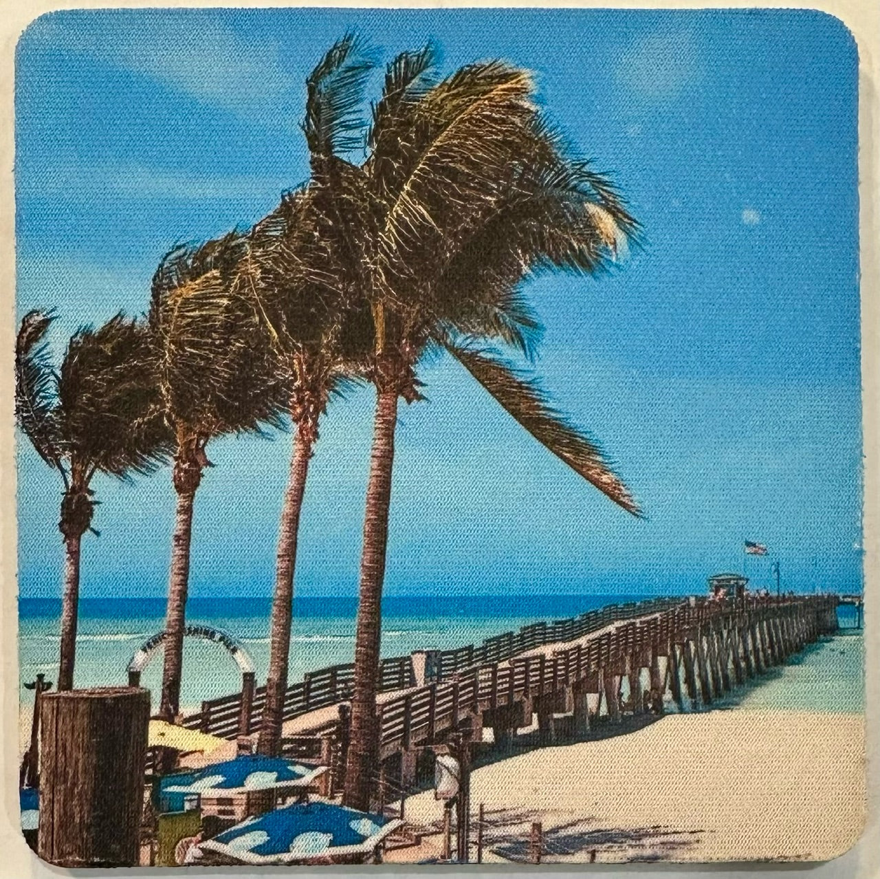 Bright Blue Pier Coaster