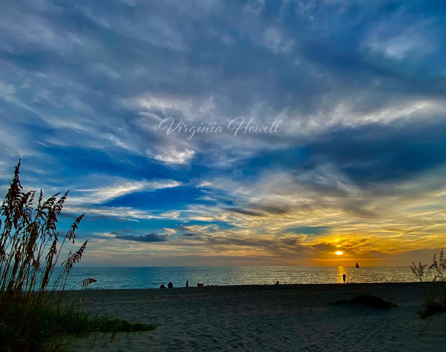 Sunset through the Sea Oats